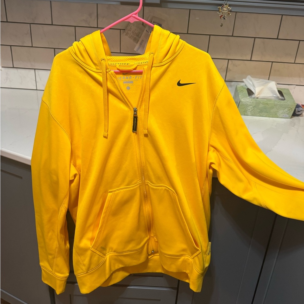 Yellow Nike hoodie